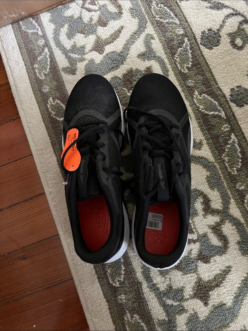 Reebok Flexagon Force 2.0 Black  Trainers with orange Insoles sz 13